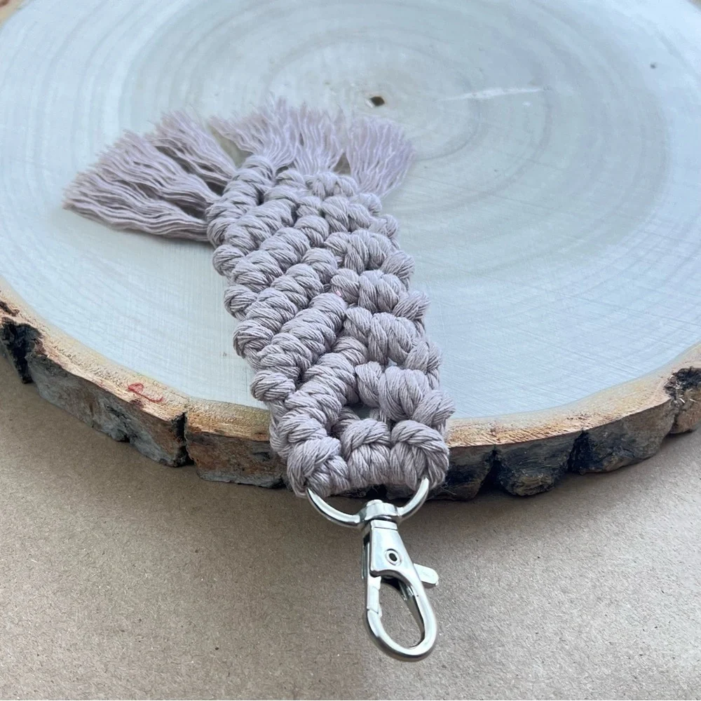 Braided Handcrafted Boho Macrame Keychain